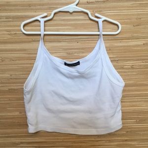Brandy Melville white skylar tank